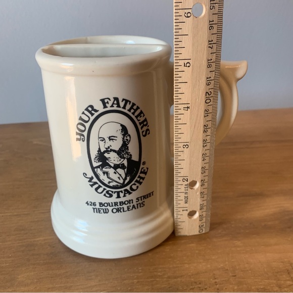 Vintage Mustache Mug Mustache Stein Your Father's Mustache Mug 14 oz Lofisa - Picture 9 of 9